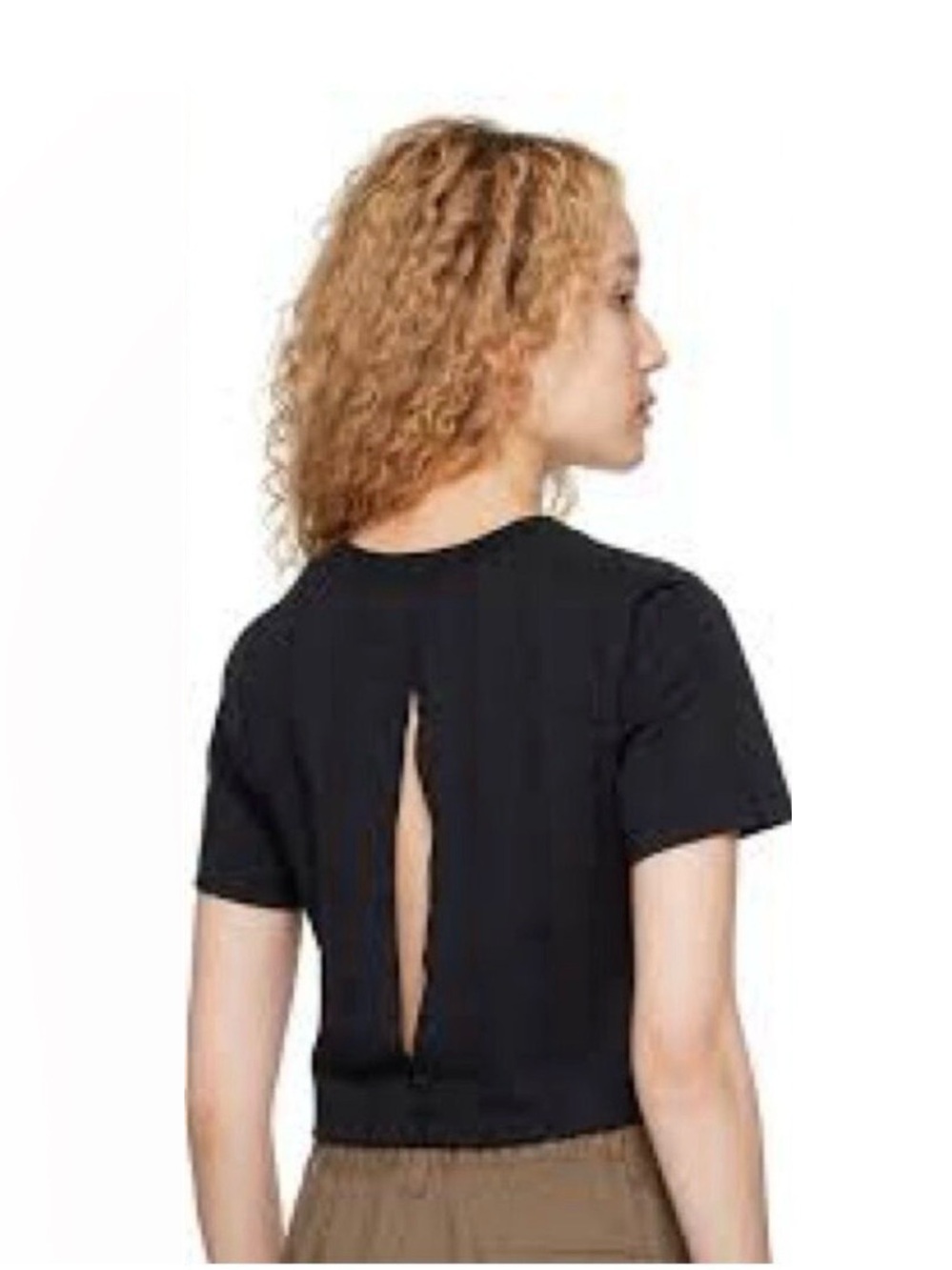 Nike Jordan Black Knit Cropped Flight Top - Size Small